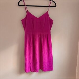 Madewell Women's Pink Silk Cami Slip Spaghetti‎ Strap Mini Dress Size 6